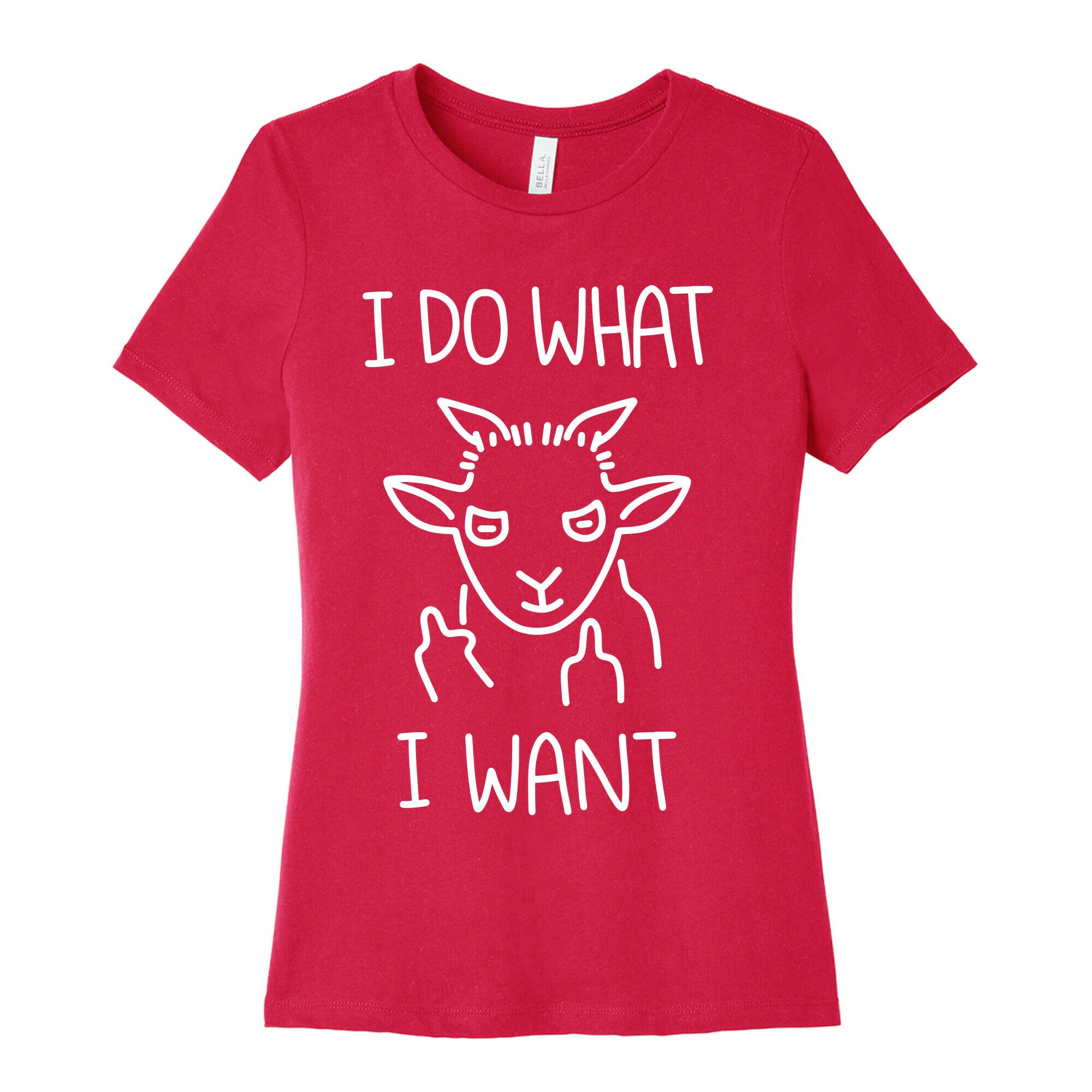 I Do What I Want (Goat) Women's Cotton Tee